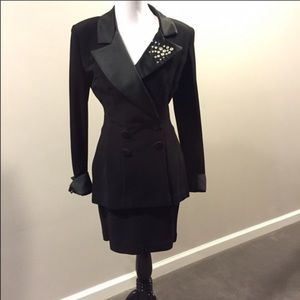 Black suit with skirt